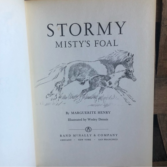 Stormy Misty Foal by Marguerite Henry 1963 missing Dust Jacket(24) - Picture 4 of 8